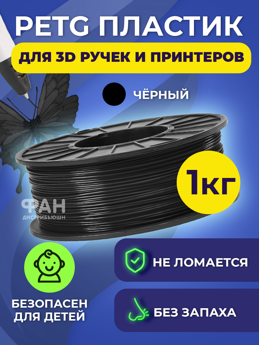 Пластик Funtasy Черный - фото 2