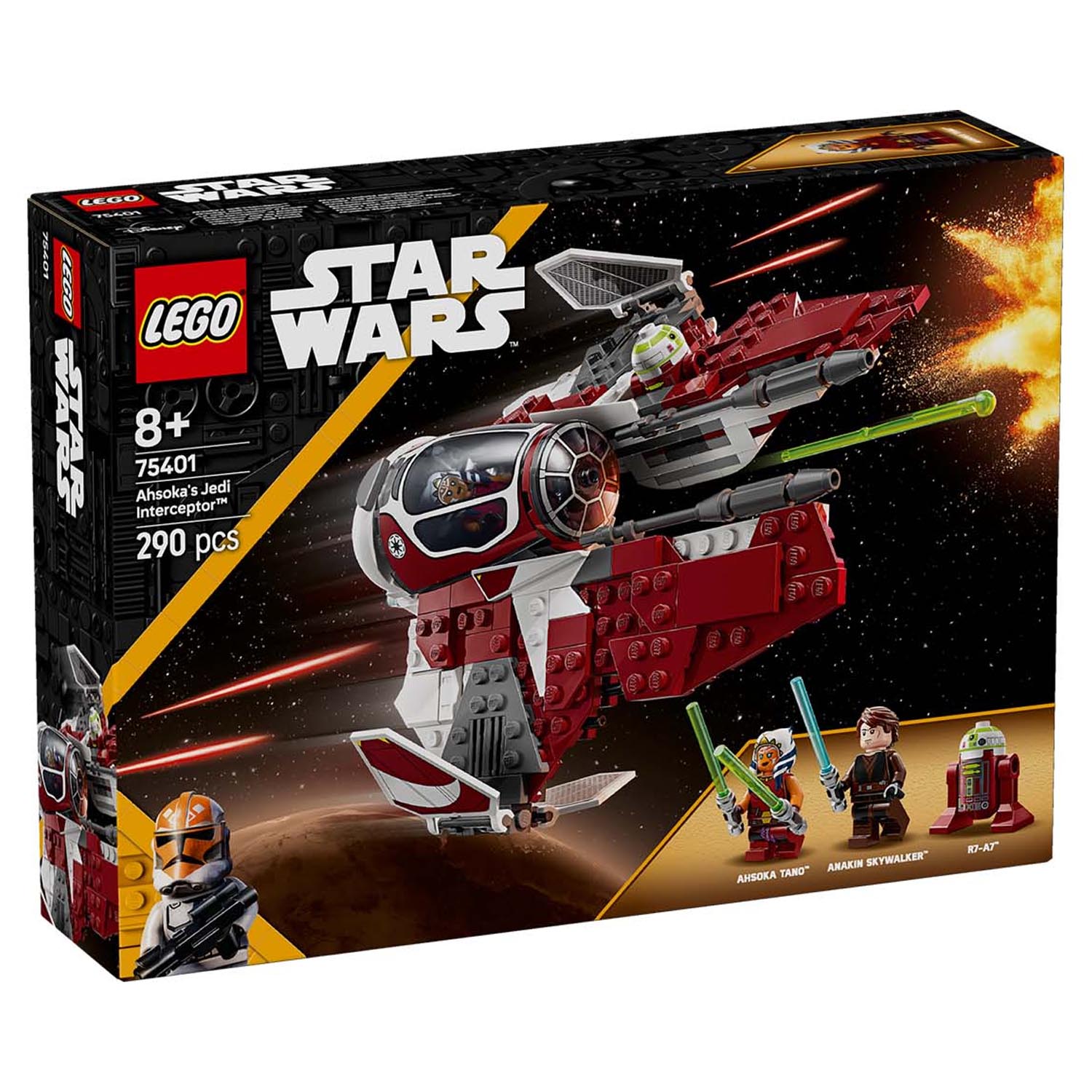 Конструктор LEGO Star Wars Джедайский перехватчик Асоки 290 дет. - фото 11