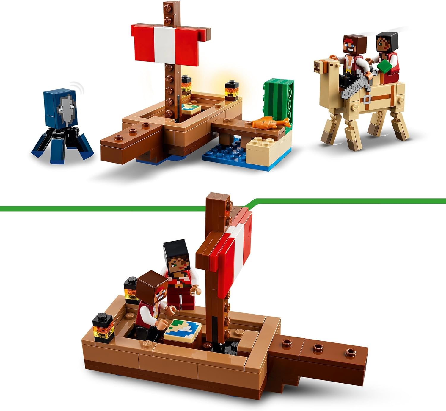 Конструктор LEGO Minecraft На пиратском корабле блочный - фото 2