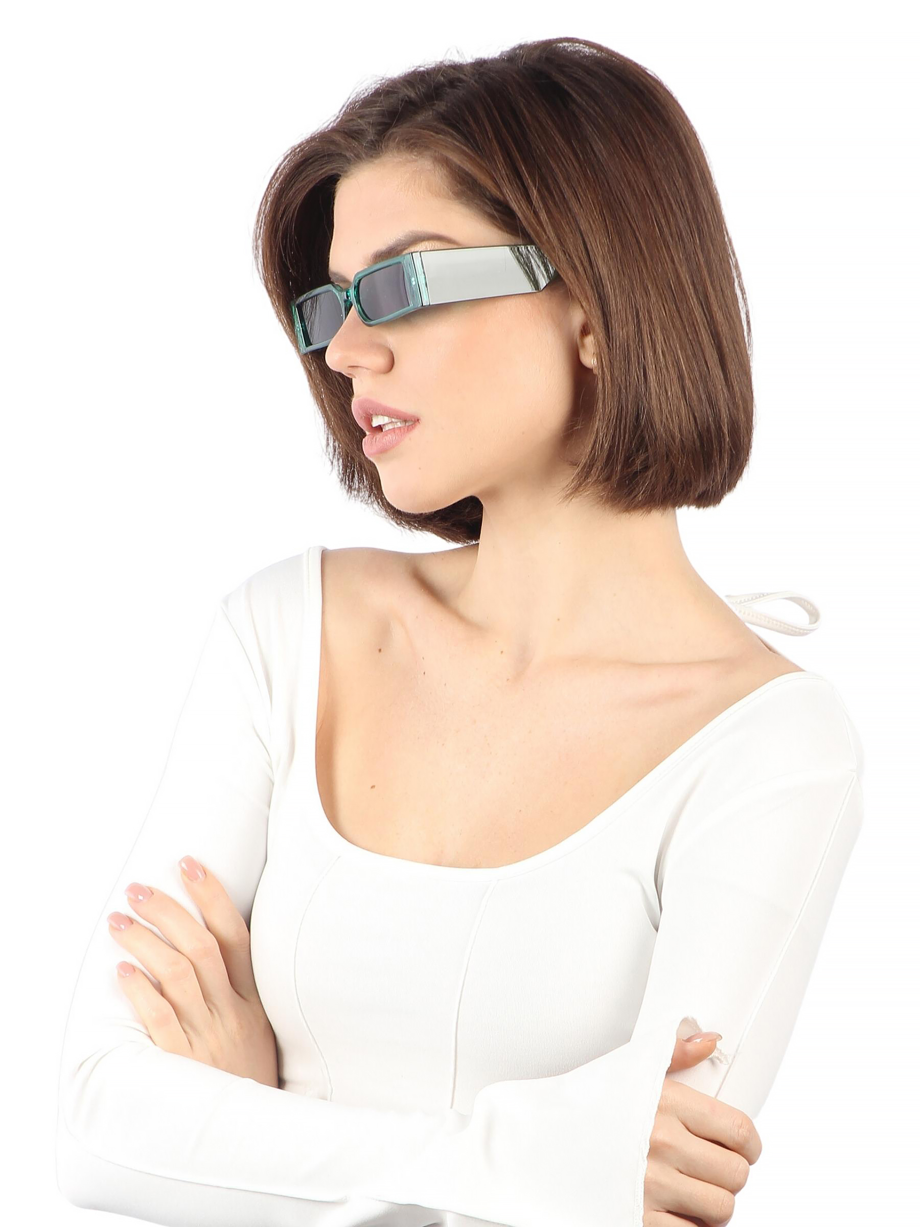 Очки солнцезащитные Pretty Mania RDD102-GRNBK - фото 2