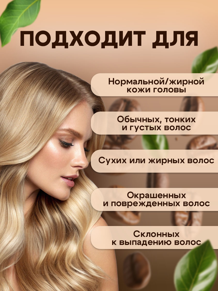 Шампунь GREENAURUM Кофе 60 мл - фото 3