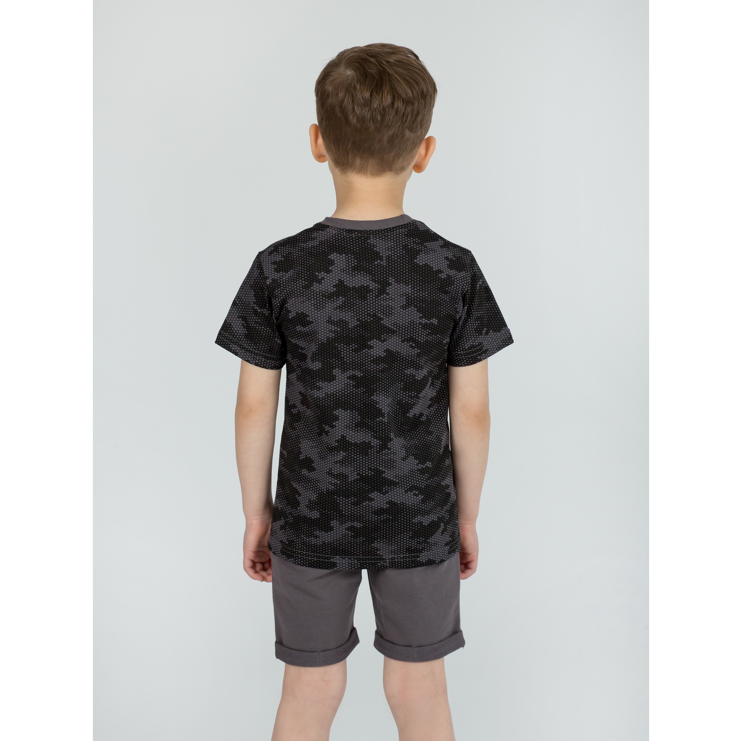 Костюм KiMMi co К-14087049п соты cерый мото - фото 4