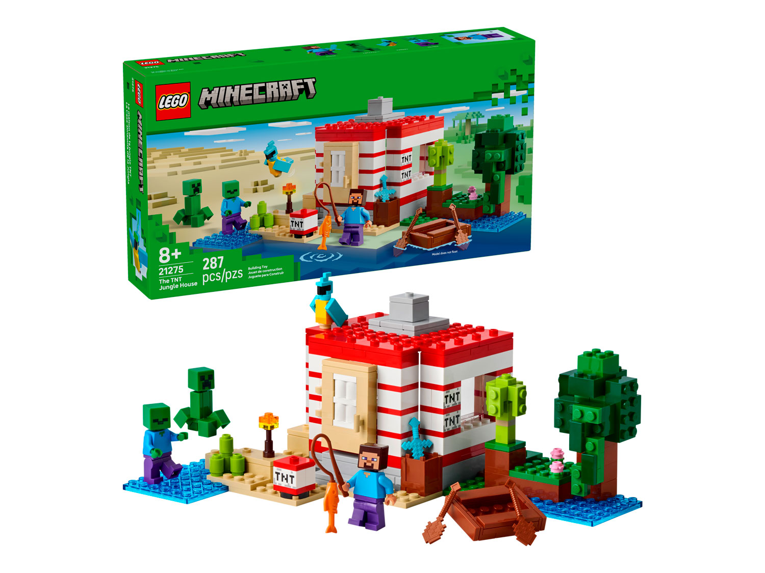 Конструктор LEGO Minecraft Динамитный дом 21275 287 дет. - фото 1