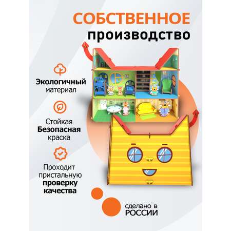 Домик для кукол PalisHome 35.5 см с мебелью