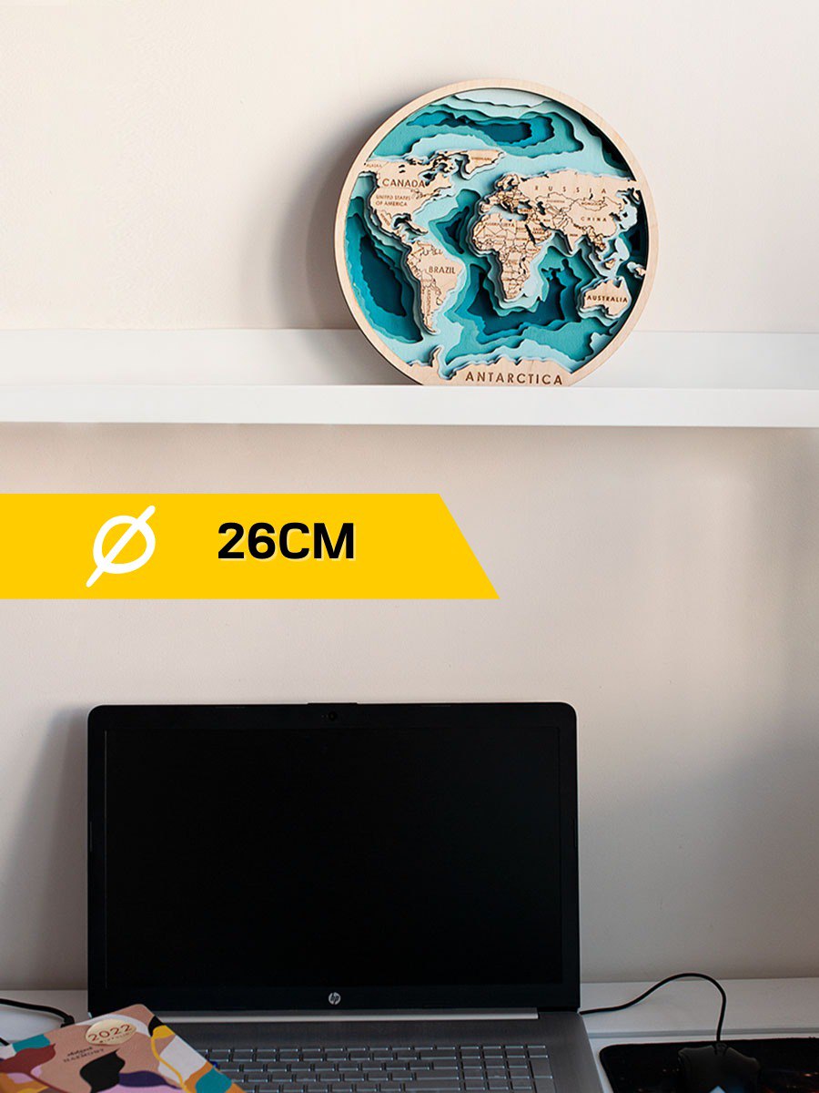 Набор для творчества ЧудоСветик сборка Карта мира - фото 2