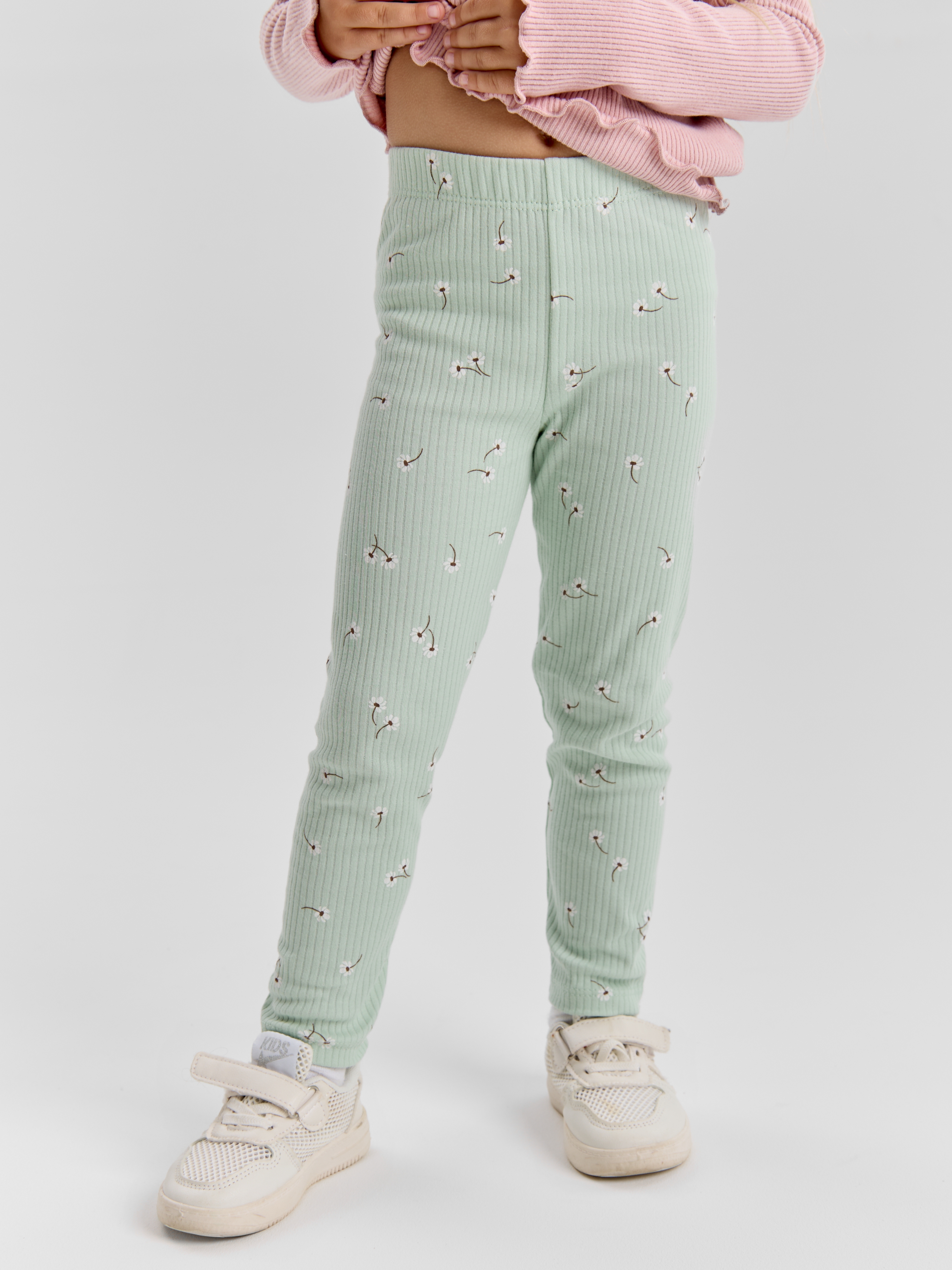 Леггинсы LEVA легинсы для девочки_кофе_нефрит - фото 4