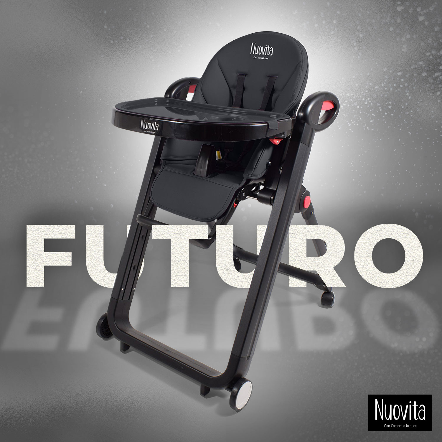 Стульчик для кормления Nuovita Futuro Nero Nero классический - фото 2