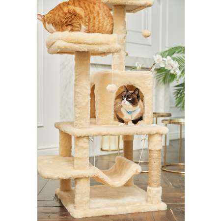 Игровой комплекс для кошек дом Pet БМФ Бежевый