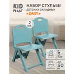 Набор складных детских стульев KidPlast Daisy бирюзовый