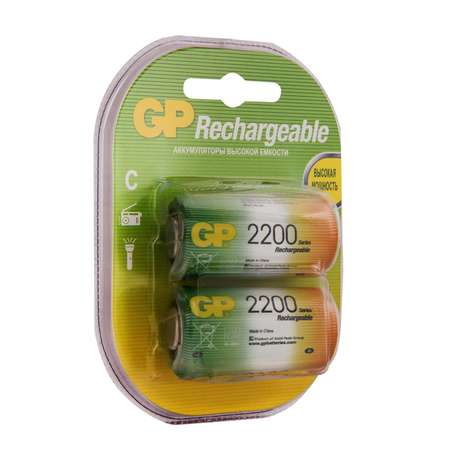 Аккумулятор GP C HR14 2200mAh 2шт GP 220CH-2CR2