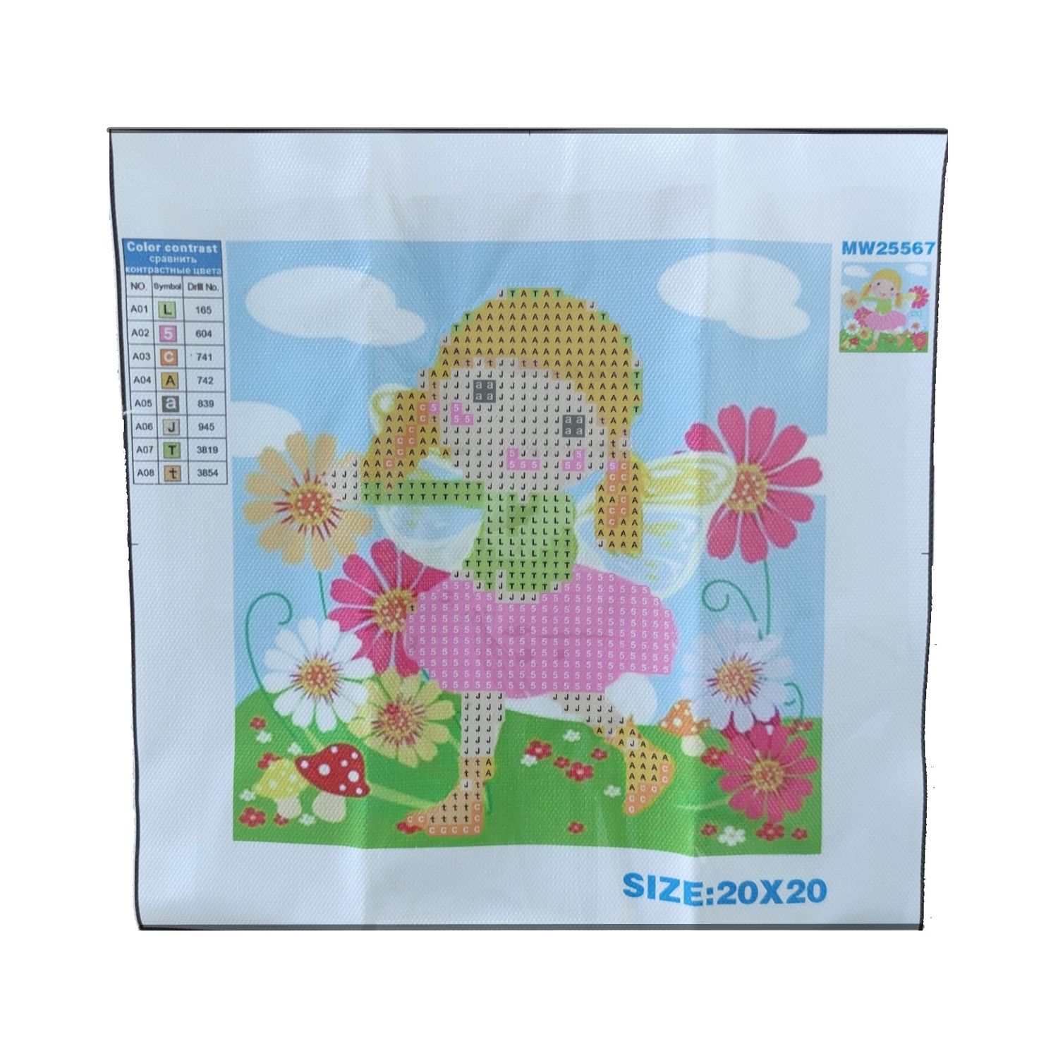 Алмазная мозаика Seichi Фея на лугу - фото 3