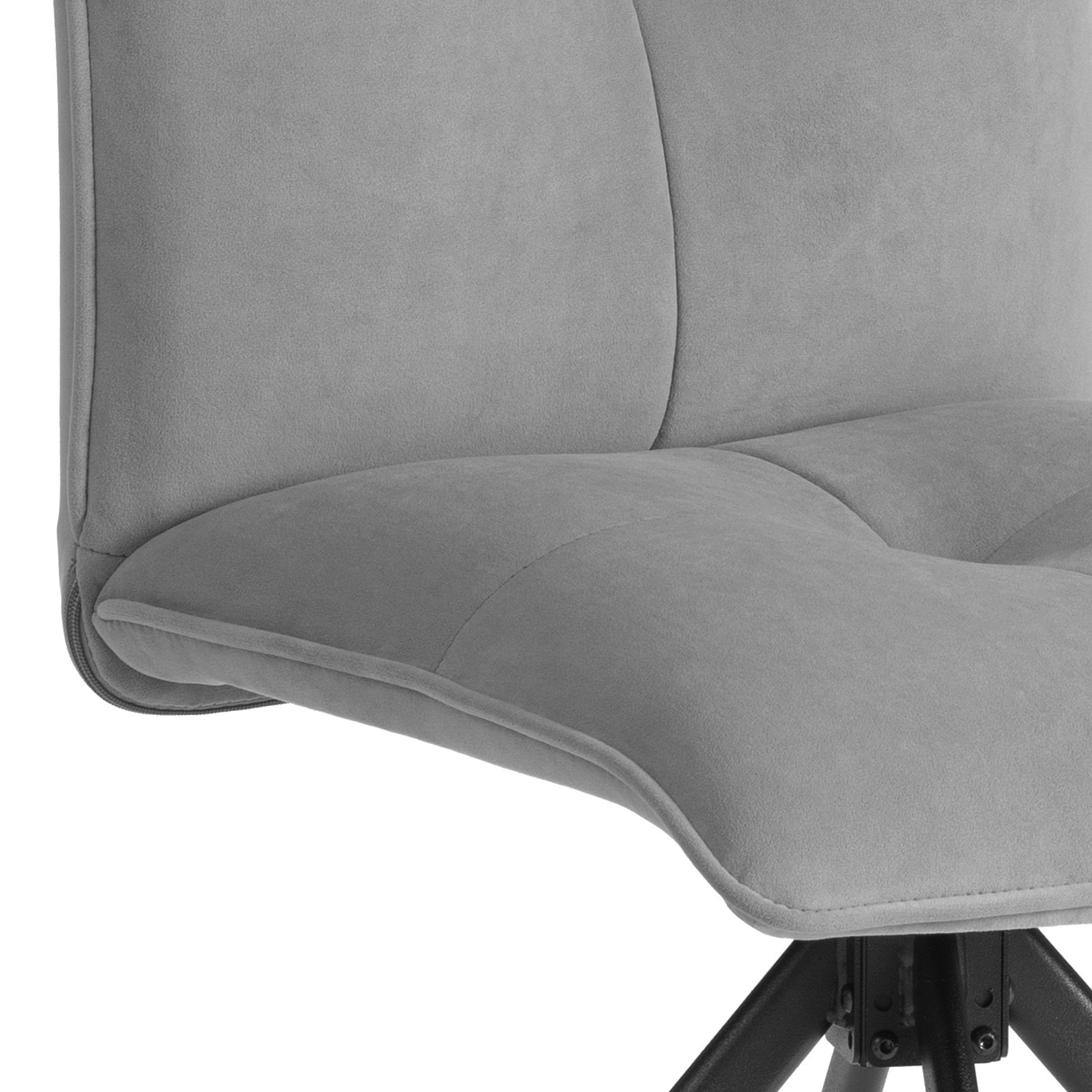 Стул TETCHAIR велюр серый - фото 16