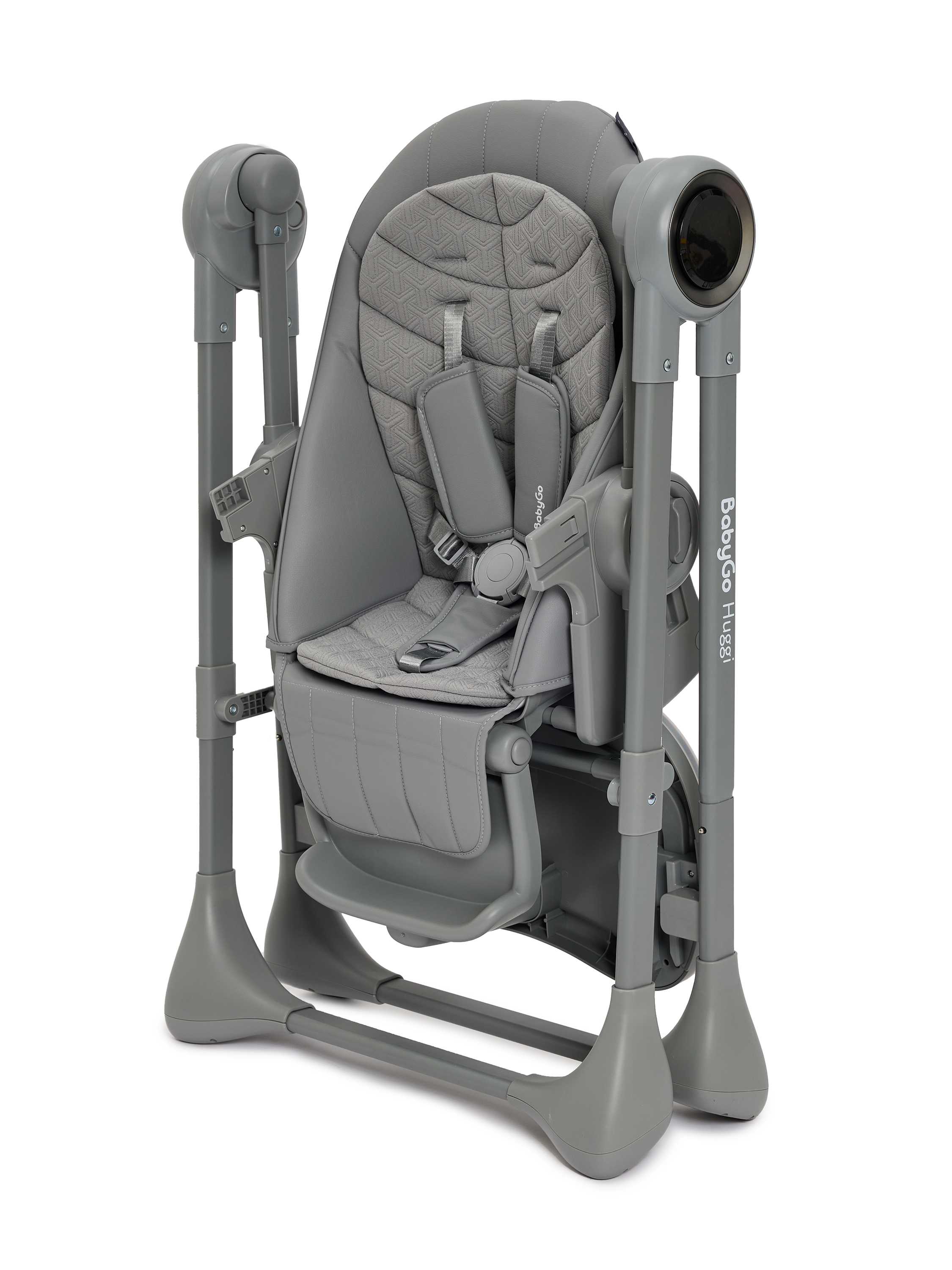 Стульчик для кормления BabyGo Huggi grey серый - фото 28