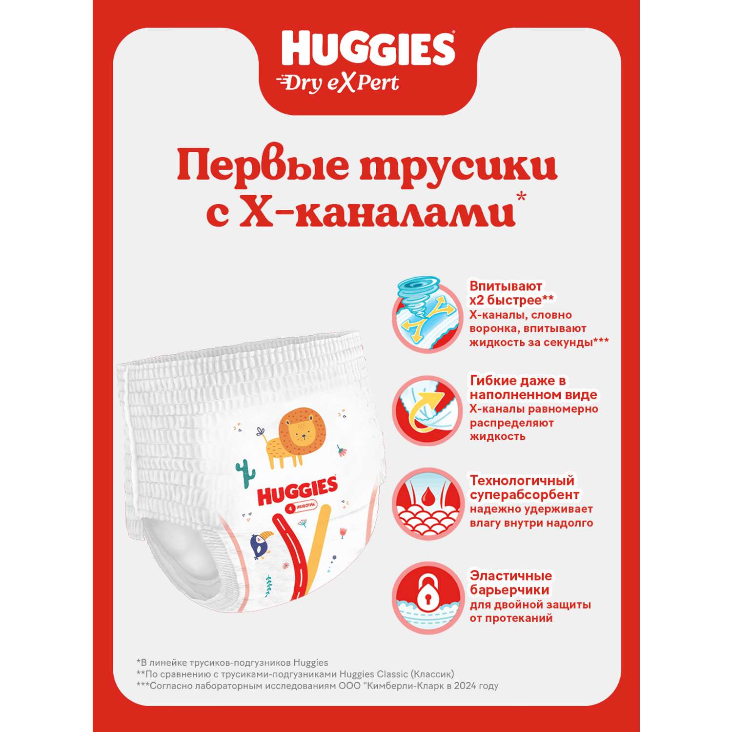 Трусики Huggies Dry eXpert XL (12-17) 15 шт. - фото 7