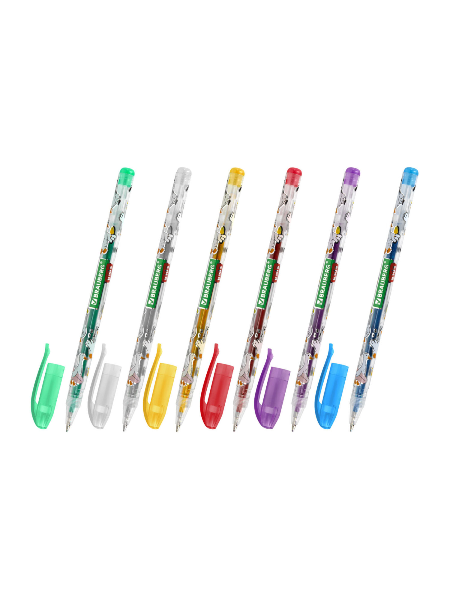 Ручка гелевая Brauberg 6 шт. - фото 9