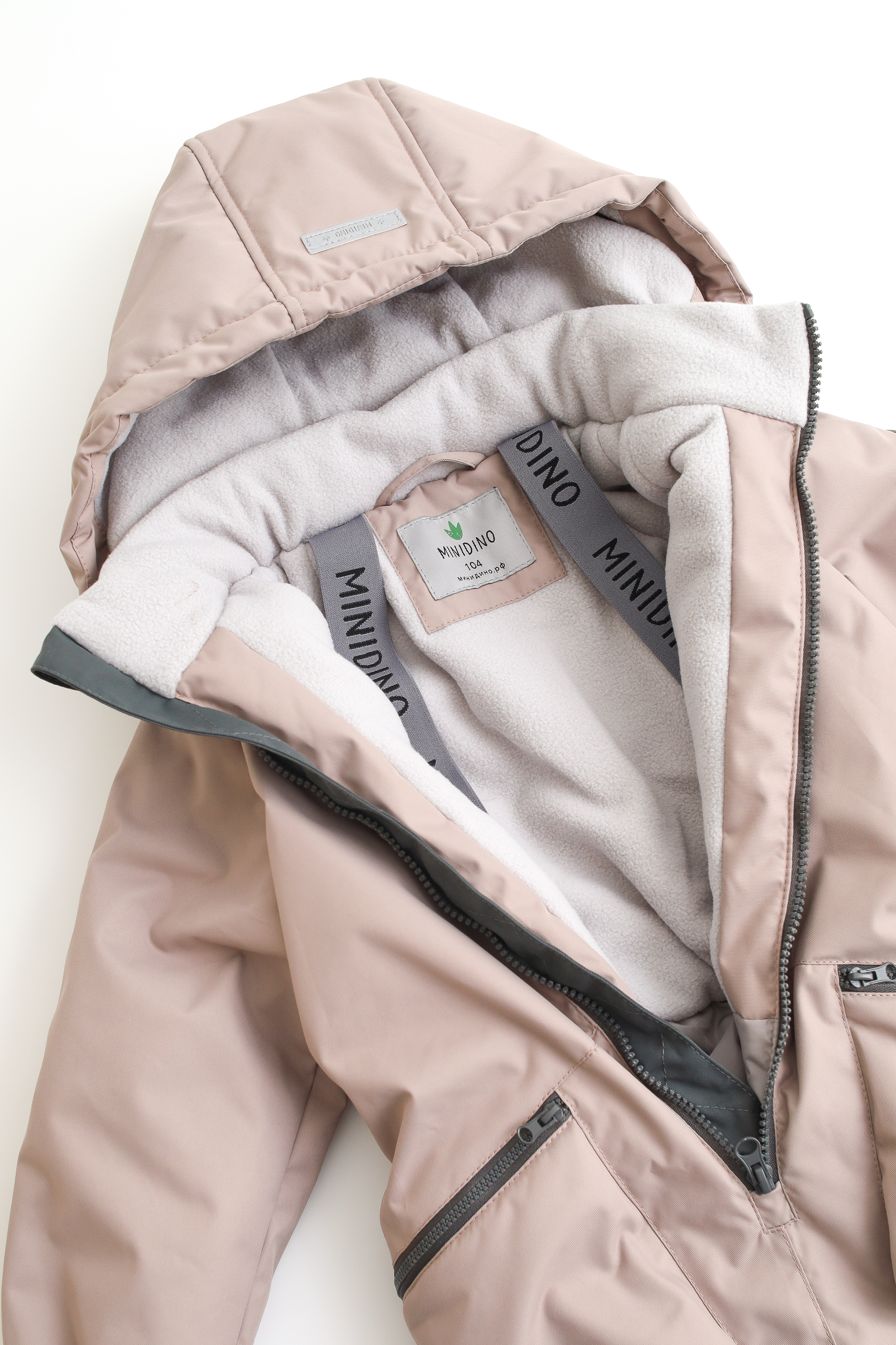 Комбинезон MINIDINO В-КОМ-010/1/ДКомбинезон детский демисезонный 3.0 латте - фото 10