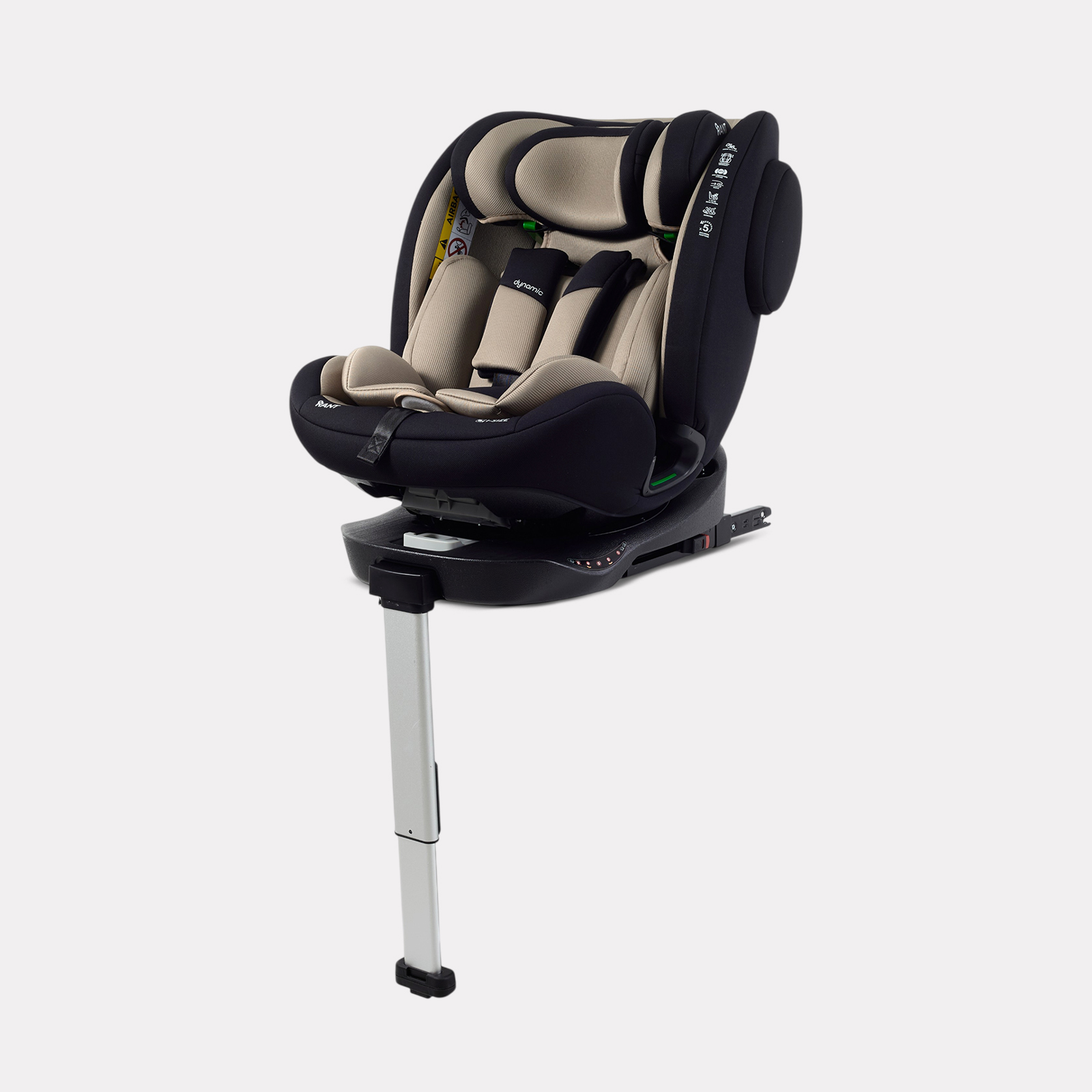 Автокресло Rant Basic Dynamic Isofix 0+/1/2/3 (0-36 кг) коричневый - фото 10