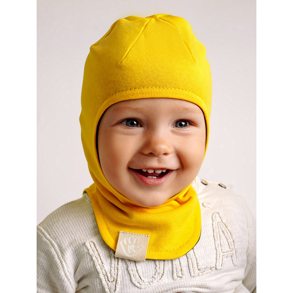 Шапка-шлем ПриКиндер U-A_221079 Цвет: Хаки/желтый - фото 13