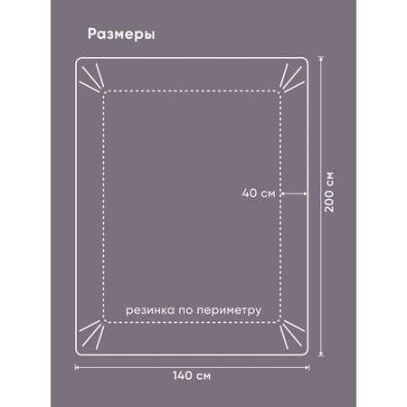 Простыня Askona Maco Sateen 2.0 140 x 200 см на резинке 1 шт.