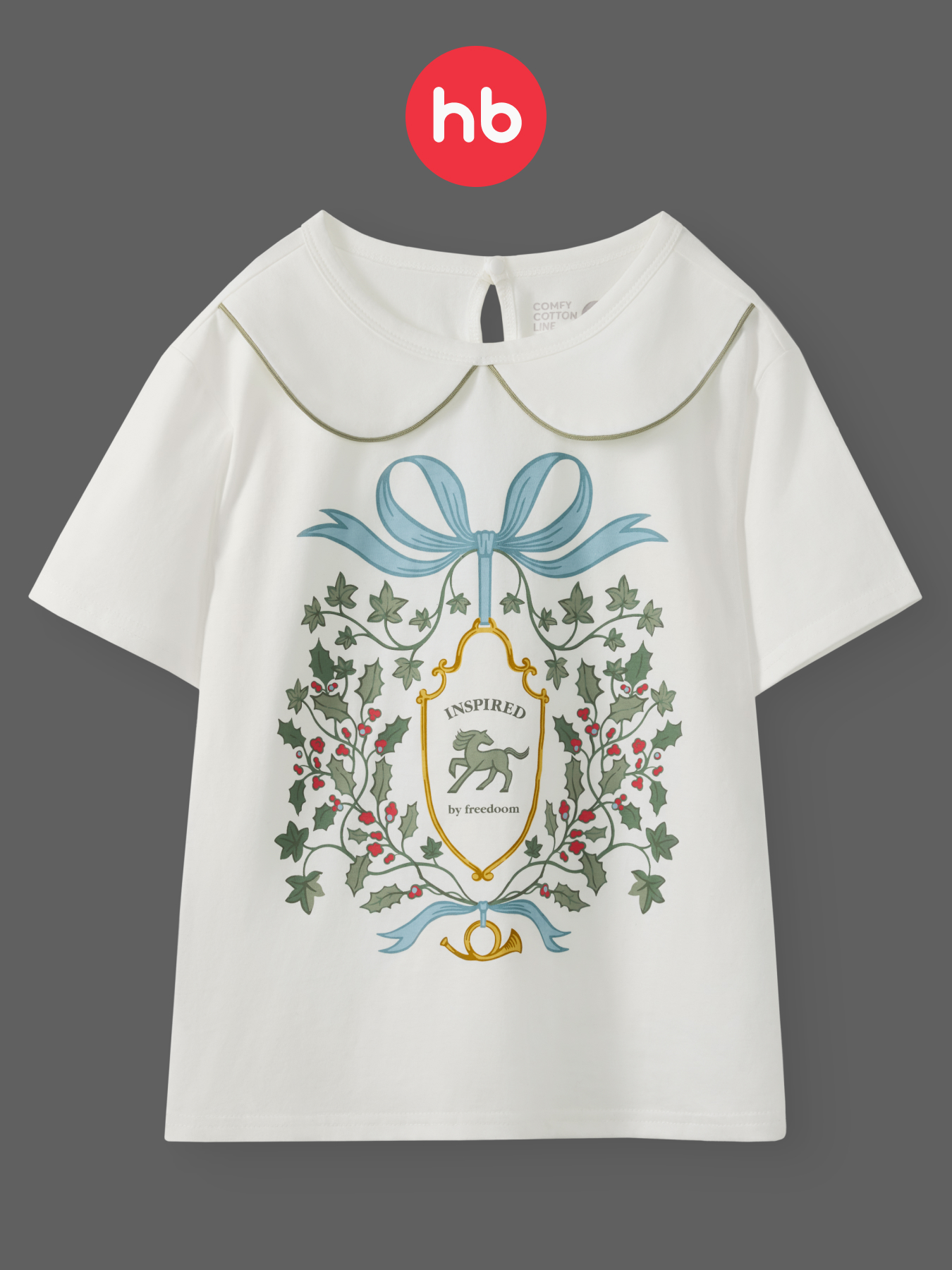 Футболка Happy Baby 88632-1_milky-blazon - фото 2