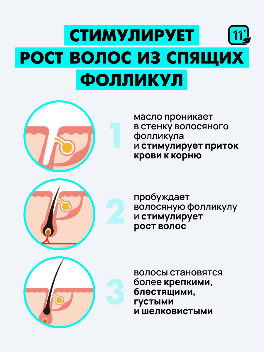 Масло 11i professional активатор роста 100 мл 1 шт. - фото 5