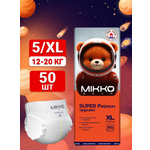 Подгузники Mikko Bear Premium XL (12-20 кг) 50 шт.