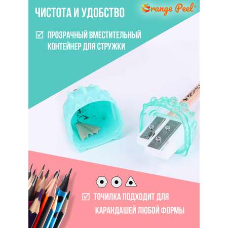 Точилка Orange Peel ежик 4 шт.
