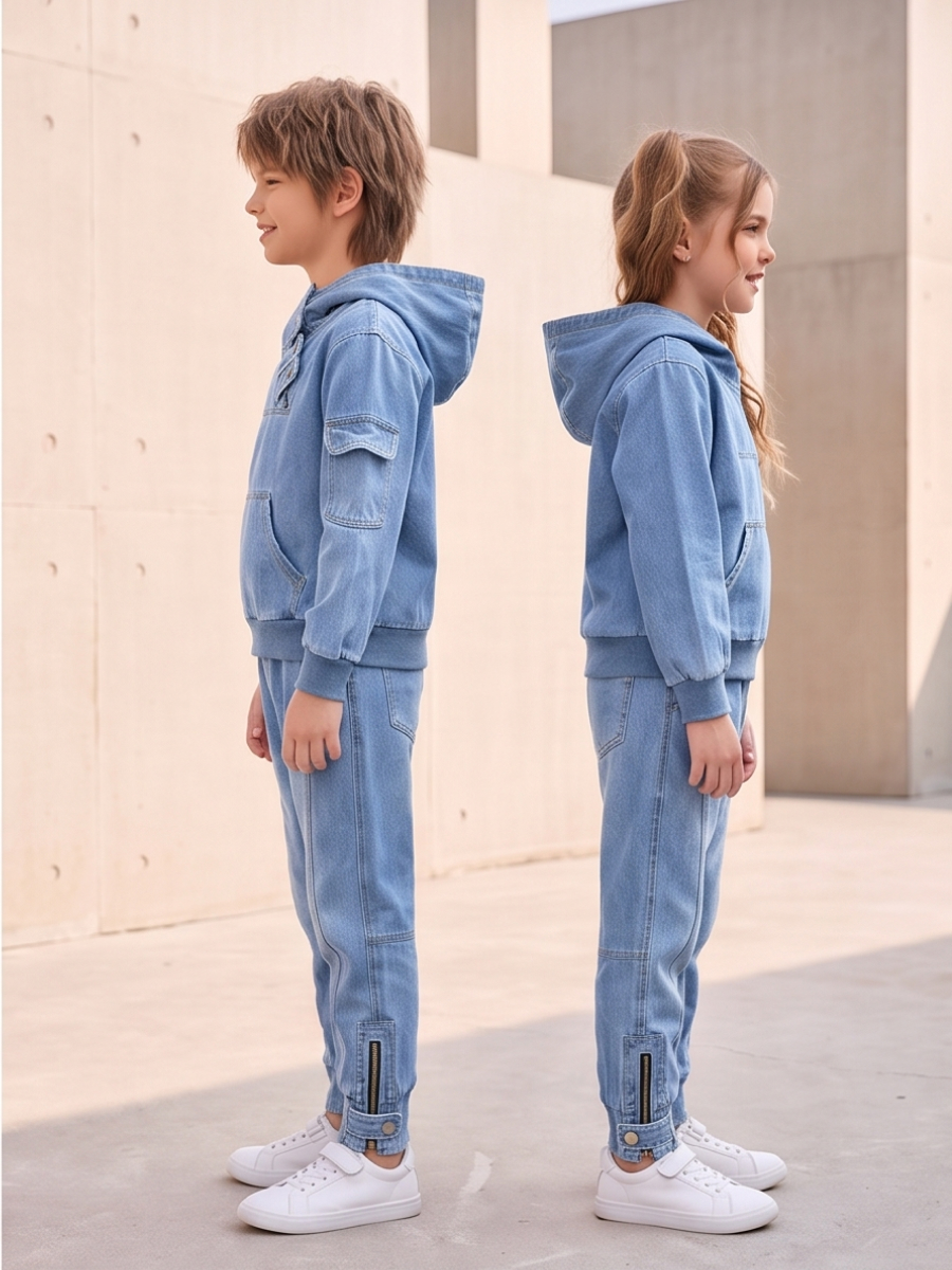 Костюм Artcher kids КостюмДжинс0001Голубой - фото 7