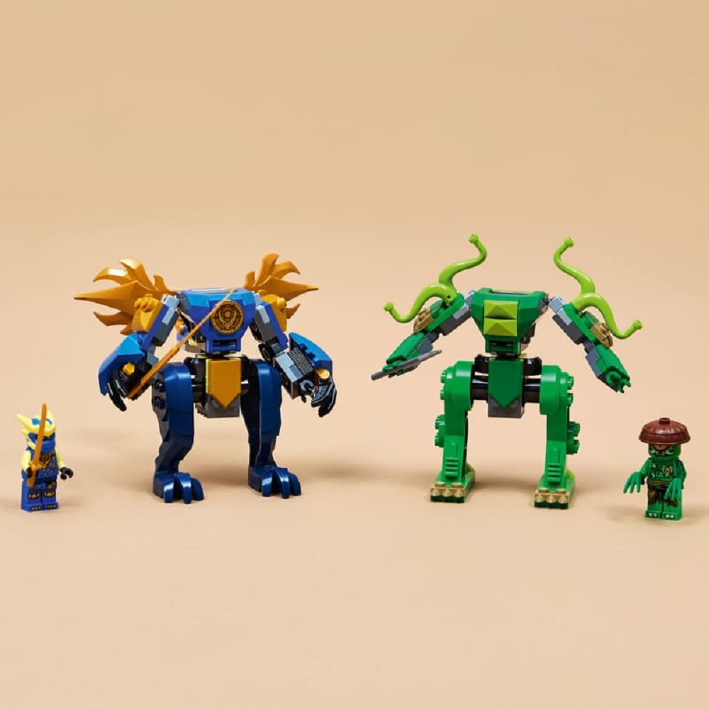 Конструктор LEGO NINJAGO Битва робота дракона Джея 107 дет. - фото 8