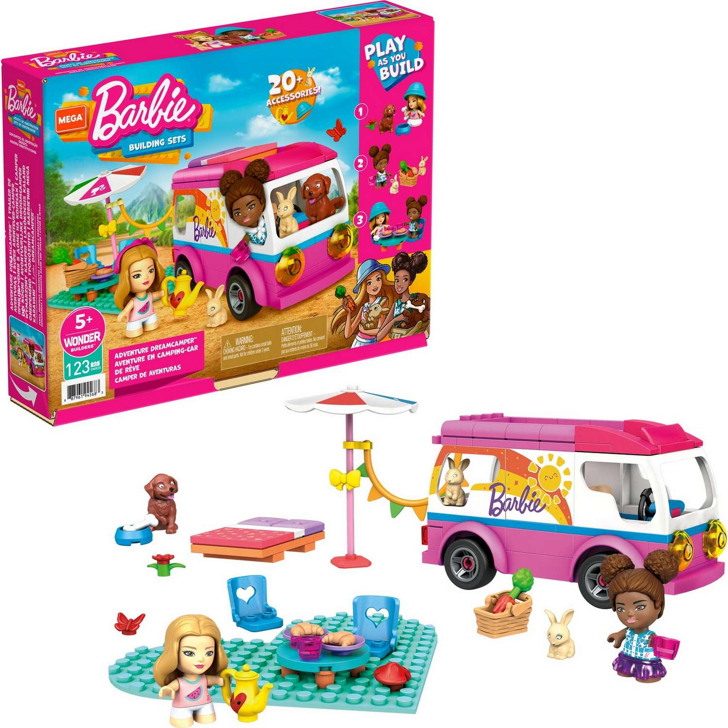 Конструктор Mega Construx Barbie Поход мечты 123 дет. - фото 9