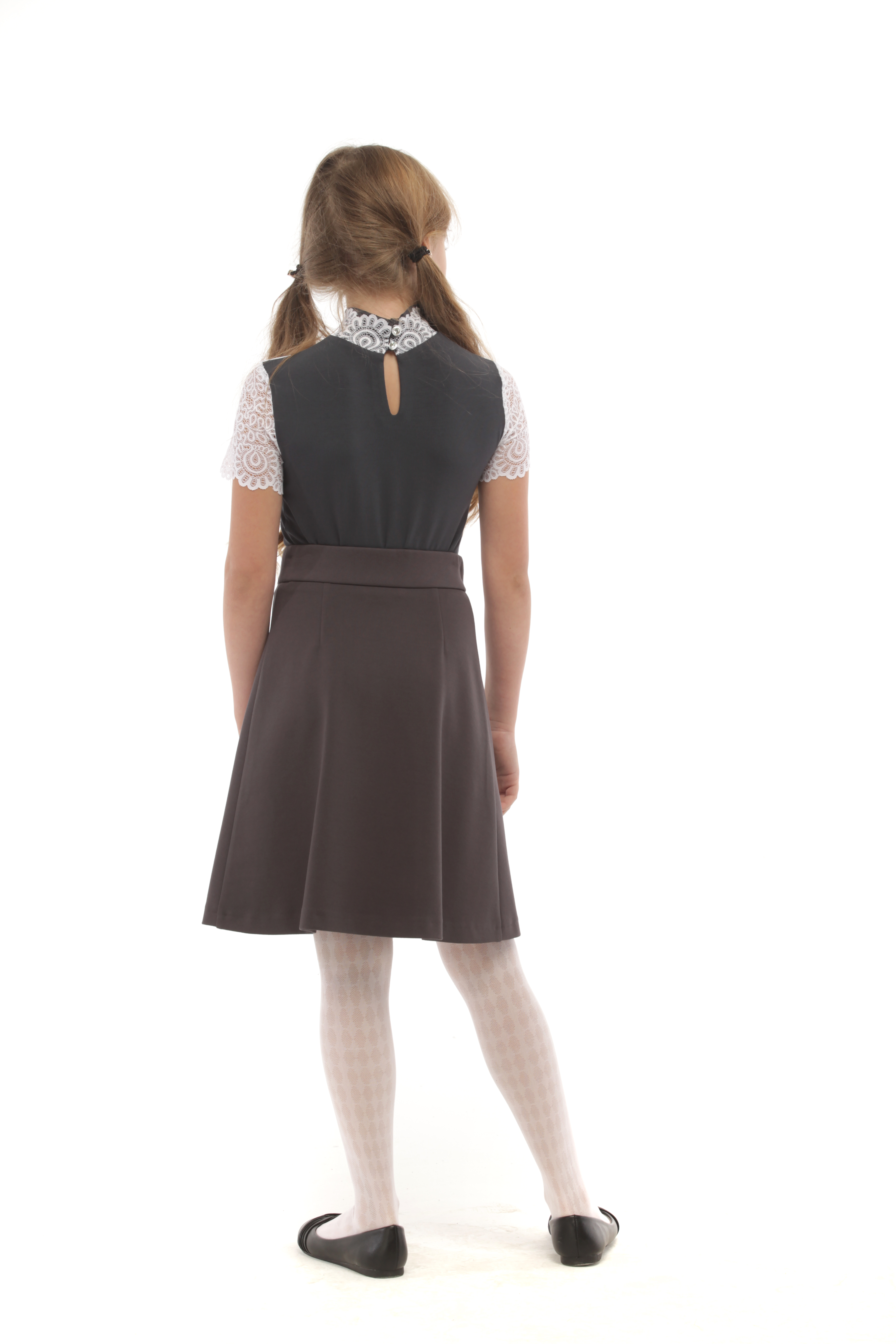 Юбка Stylish AMADEO AS-079-серый - фото 2