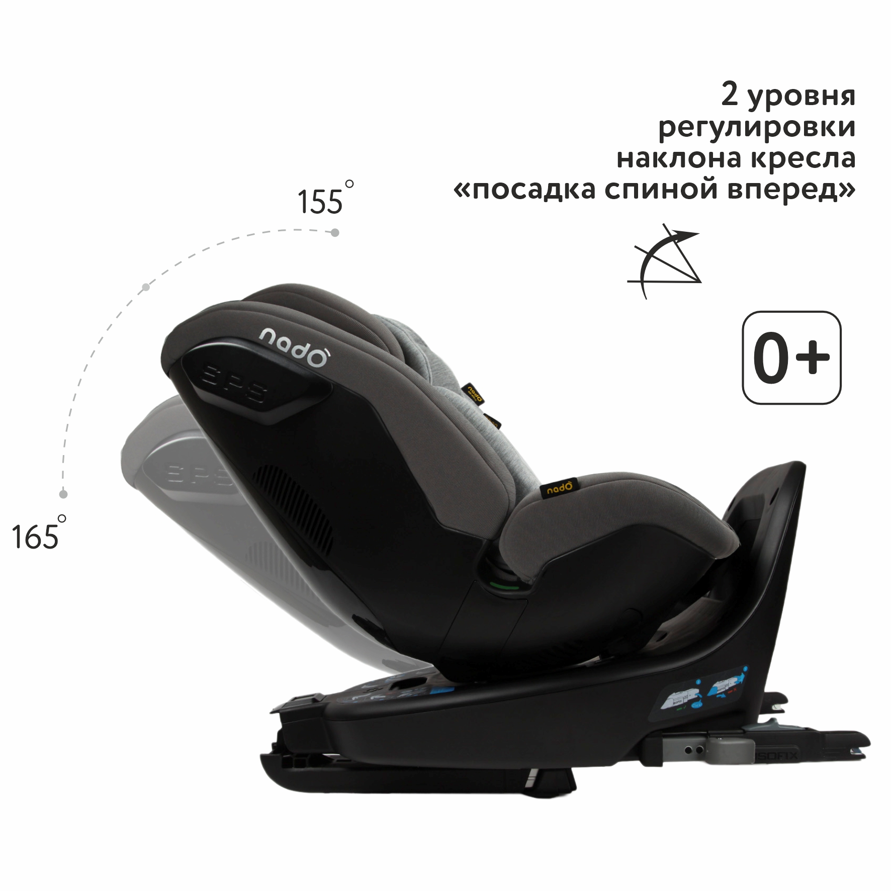 Автокресло nado Coconut ash Isofix 0+/1/2 (0-25 кг) - фото 2