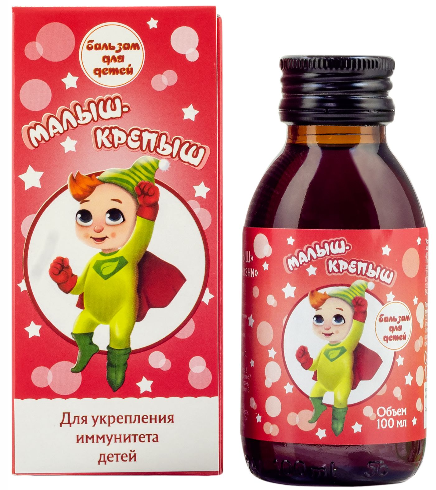 Детский сироп Малыш-крепыш Алфит Плюс ООО для иммунитета детей с 3-х лет - фото 1