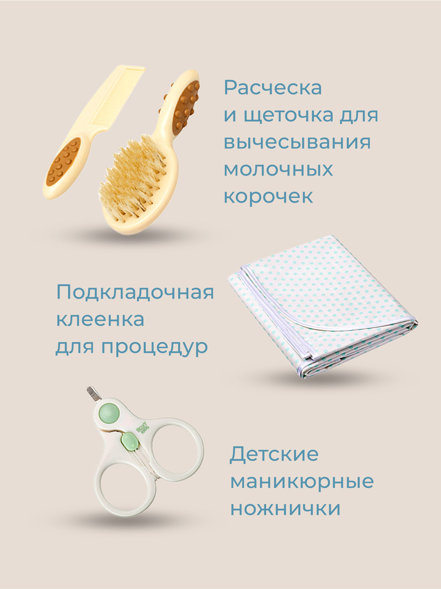 Набор для новорожденного ROXY-KIDS подарочный BUNNY BOX 15 предметов - фото 8