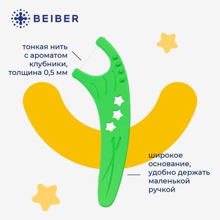 Зубная нить BEIBER 55 шт.