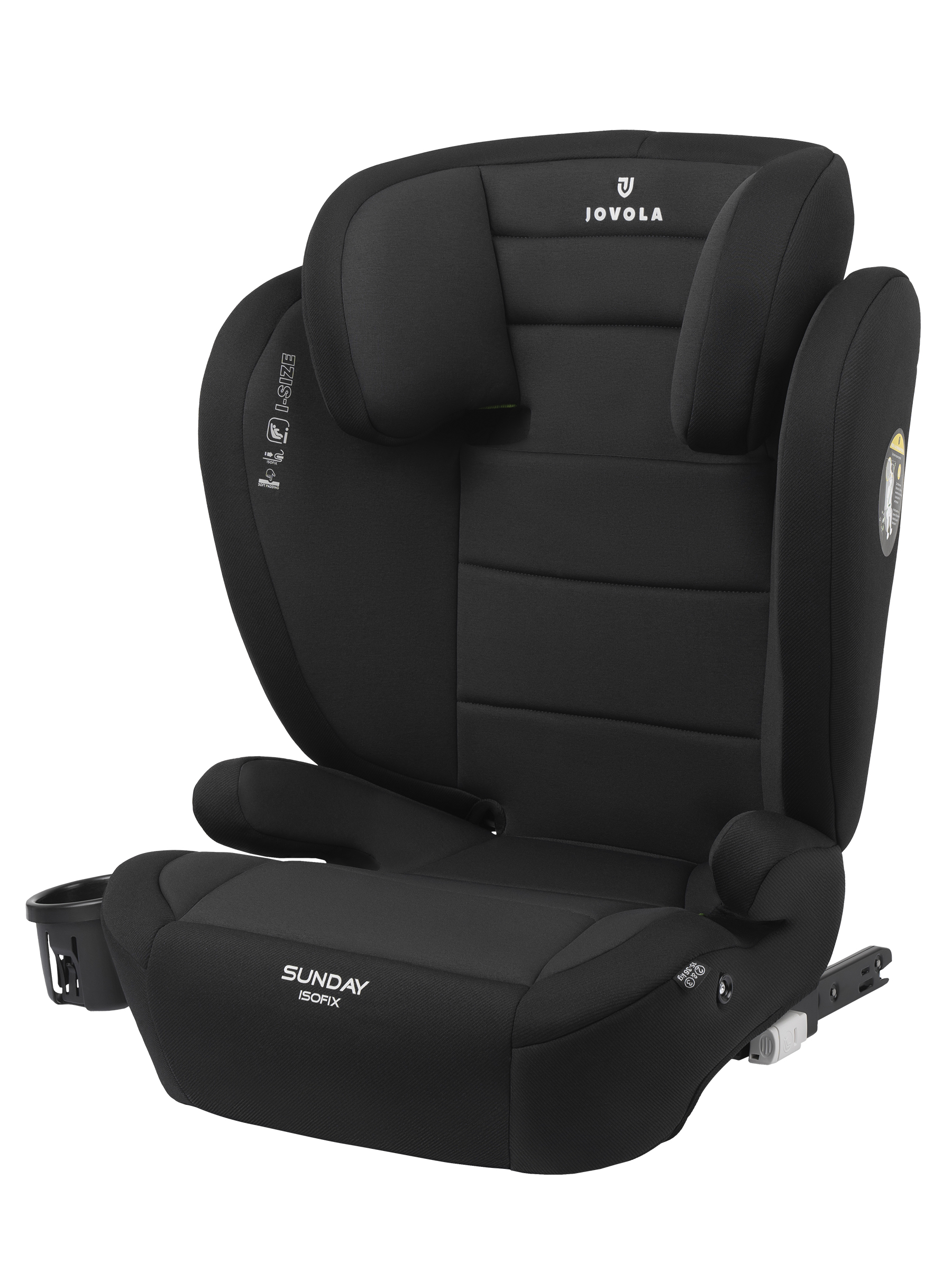 Автокресло JOVOLA Sunday Isofix 2/3 (15-36 кг) черный - фото 2