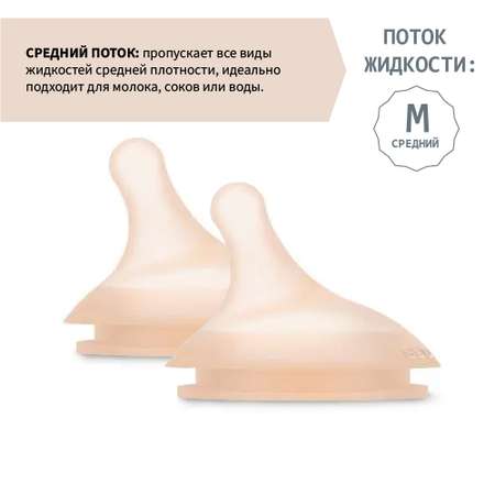 Соска Suavinex Anti-Colic силикон (средний поток) 2 шт.