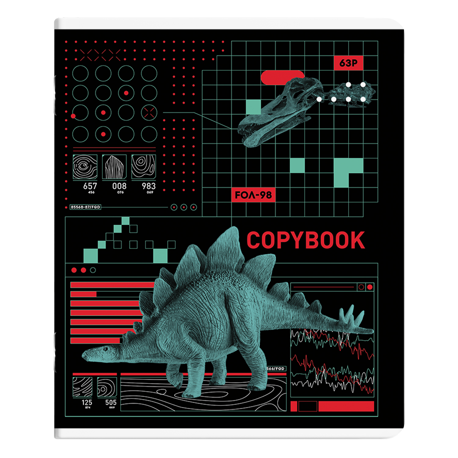 Общая тетрадь Erhaft клетка 48 лист. в ассортименте - фото 2