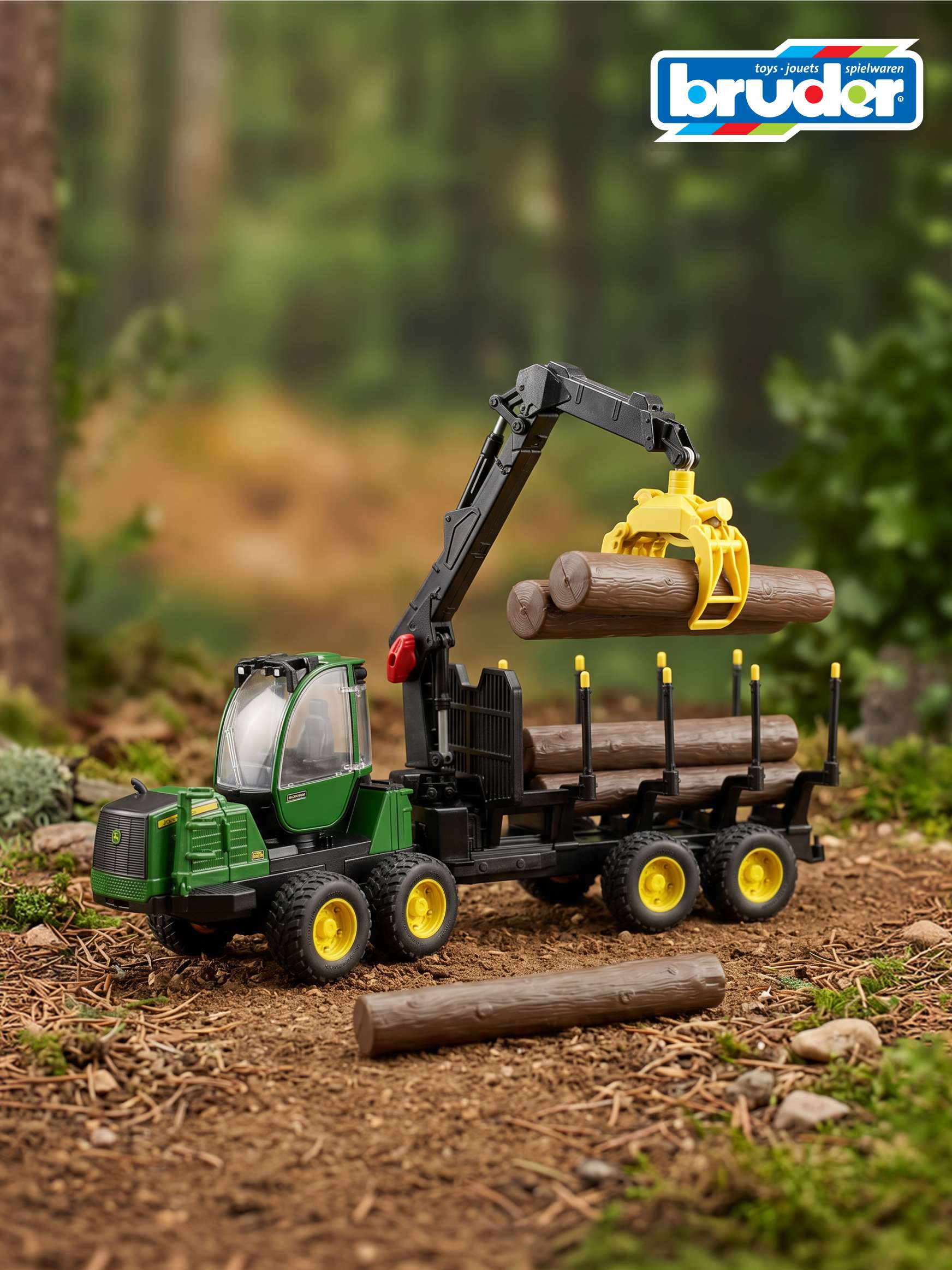 Изображение товара Трактор Bruder John Deere с аксессуарами Изображение товара Трактор Bruder John Deere с аксессуарами