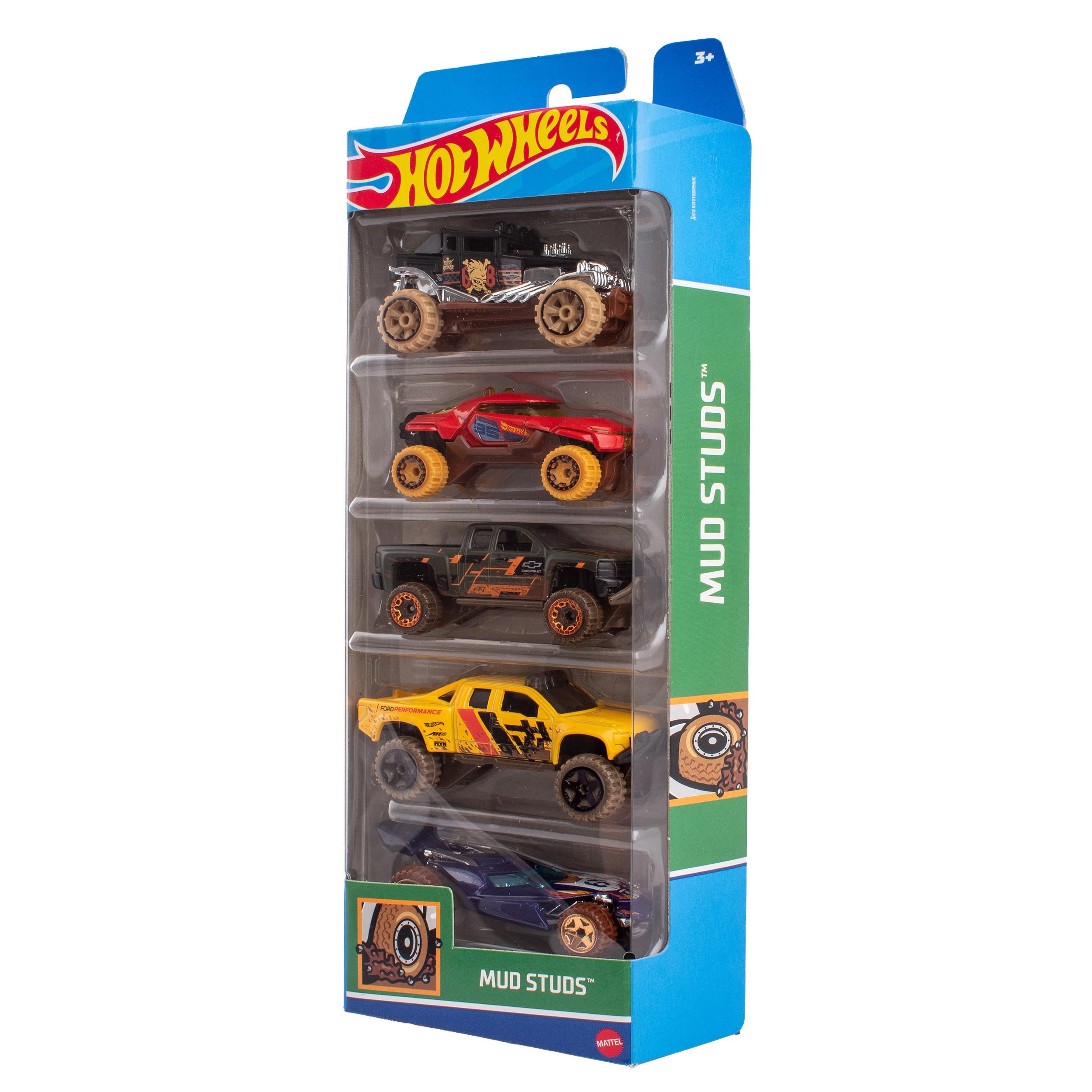 Автомобиль Hot Wheels Набор Mud Studs 5 машинок 1806(HTV40) - фото 4