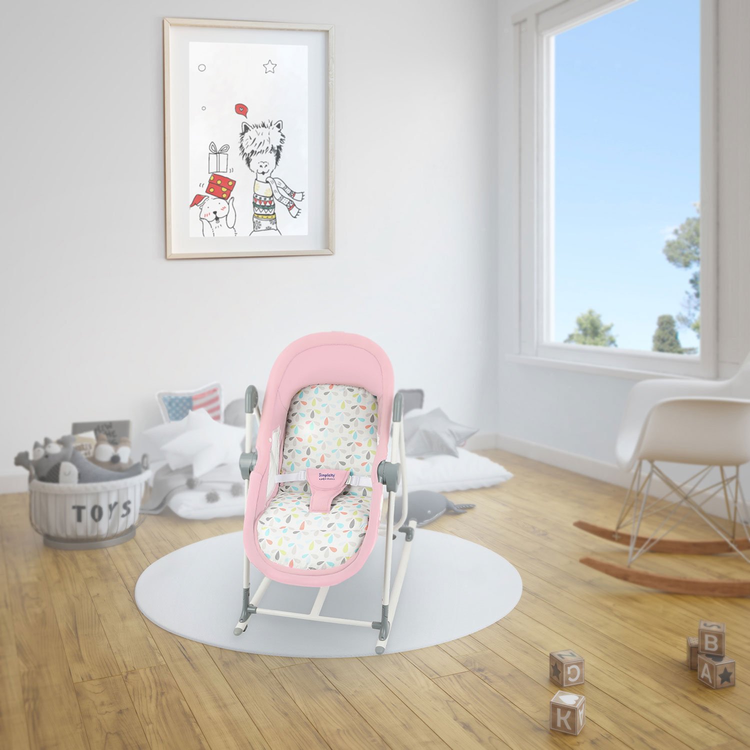 Колыбель SIMPLICITY 299777 Elite 5 в 1 розовый - фото 10