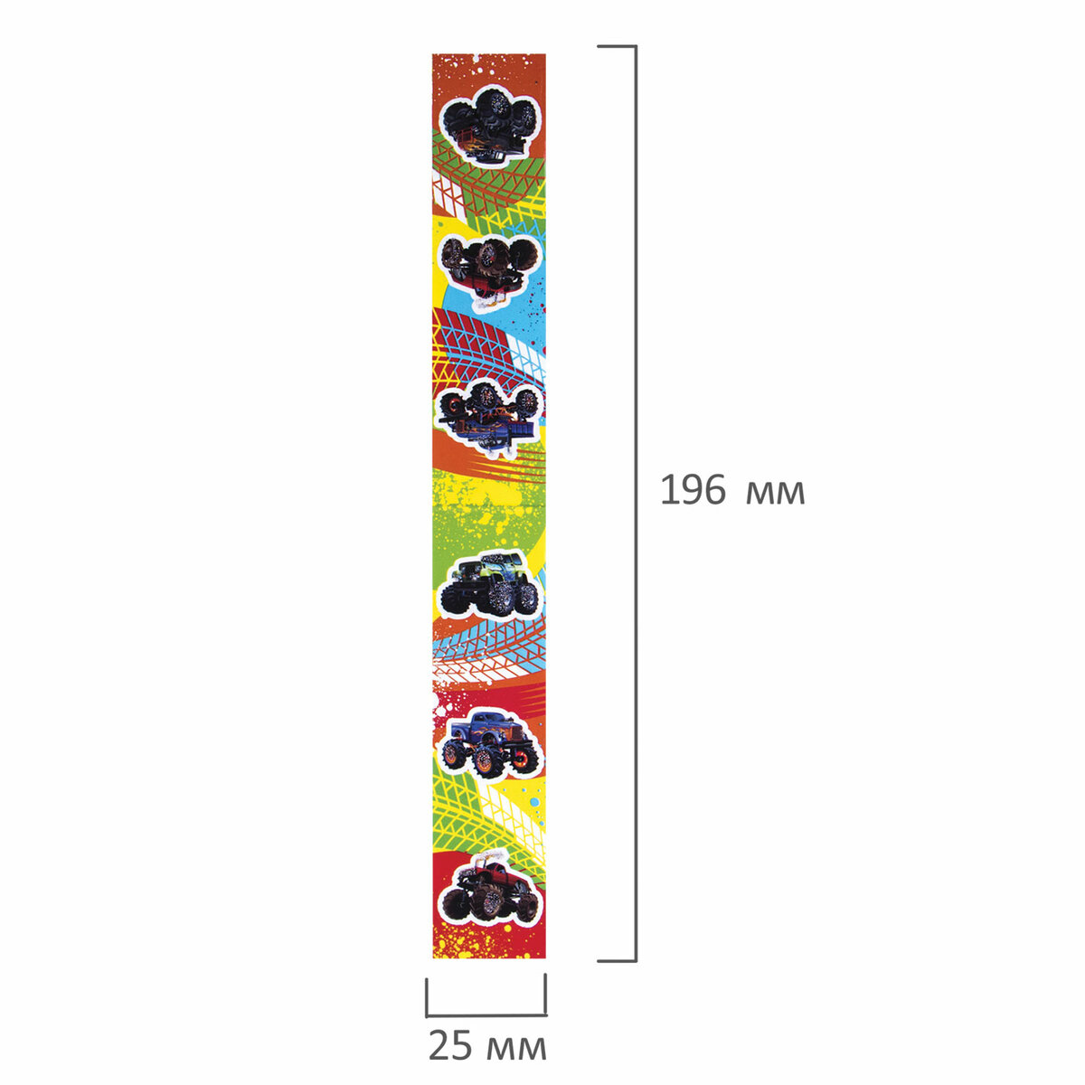 Магнитная закладка Юнландия Монстр-трак 6 шт. - фото 7