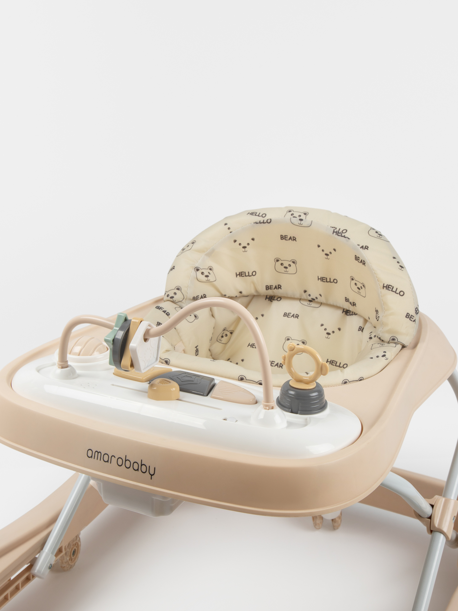 Ходунки Amarobaby Бежевый бежевый в ассортименте - фото 21