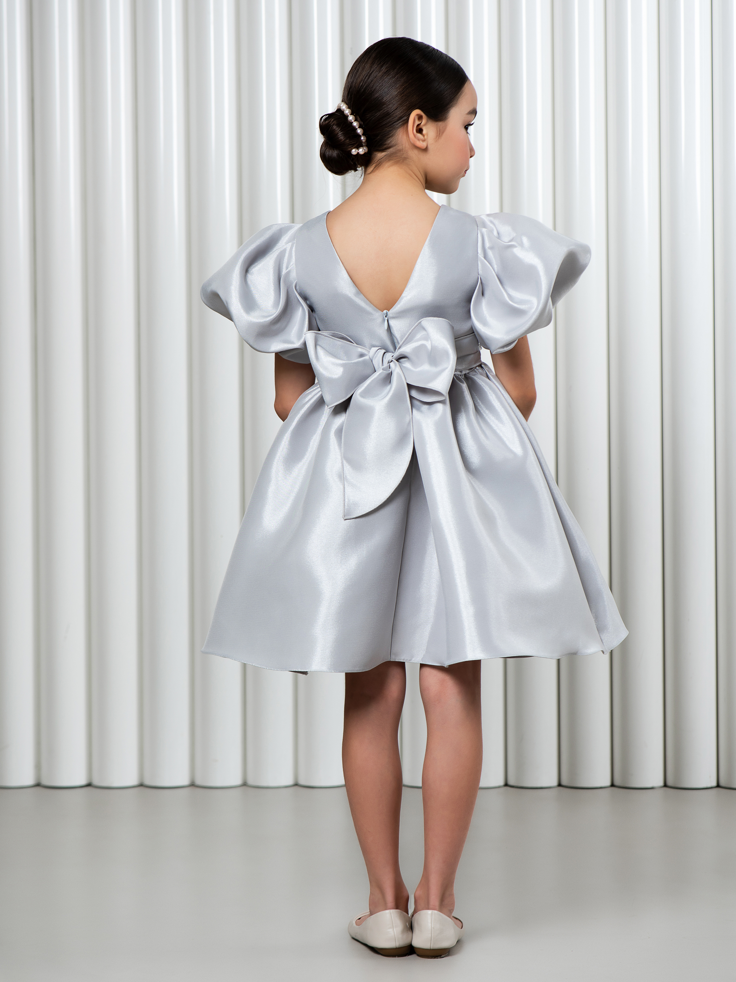 Платье LisaWeta D-143 серый - фото 3