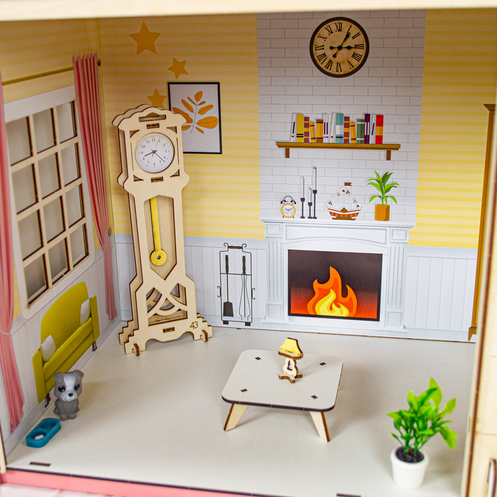 Домик для кукол M-WOOD с мебелью 3025 - фото 12