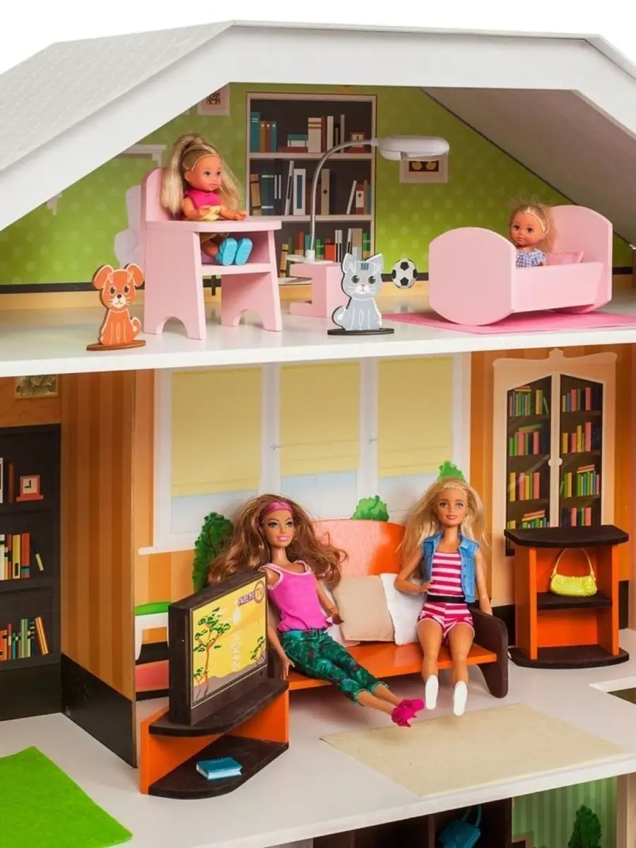 Домик для кукол PAREMO 124 см с мебелью PD318-21 - фото 5