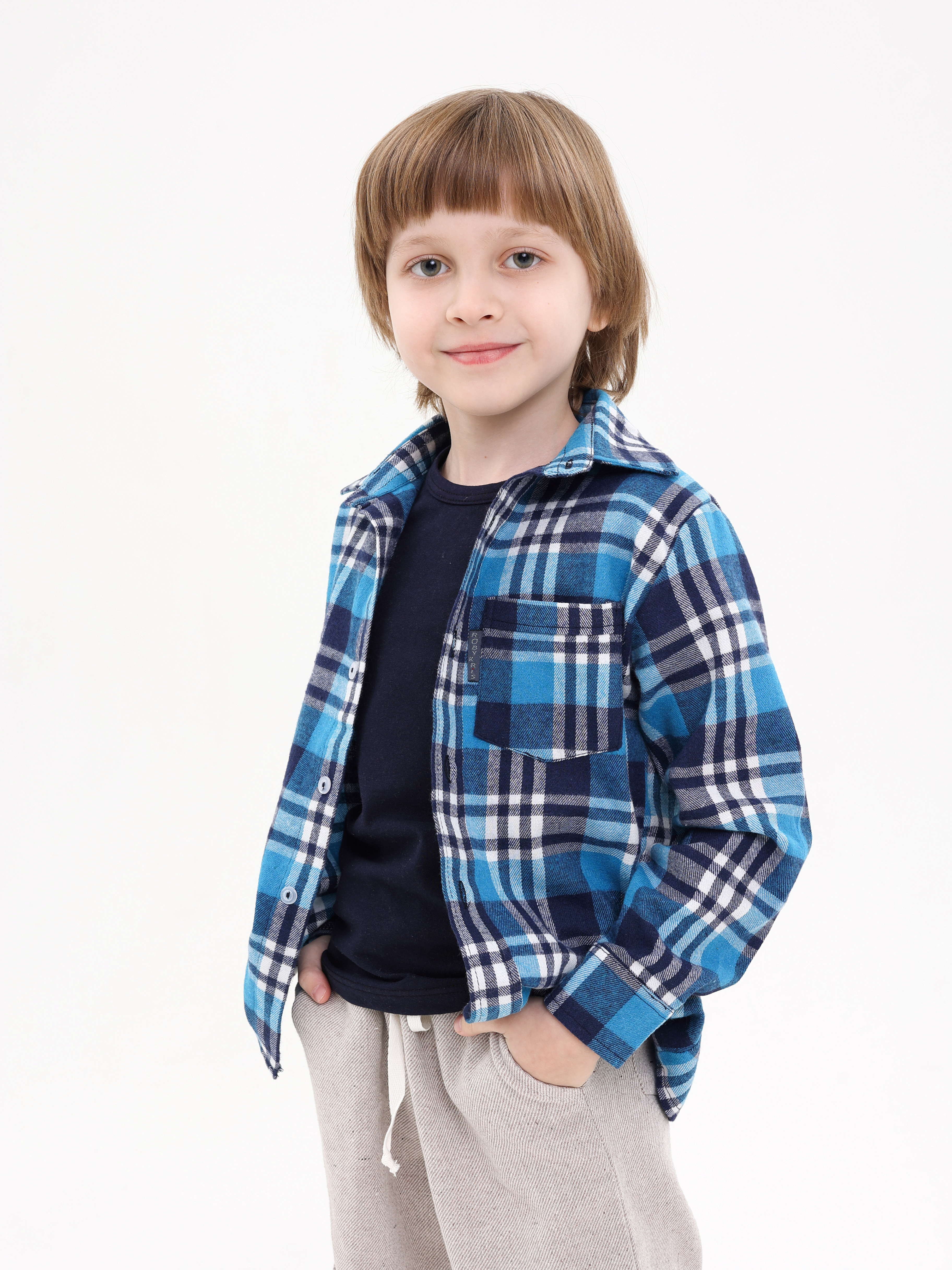 Рубашка АЙАС 16-04-23/голуб - фото 4