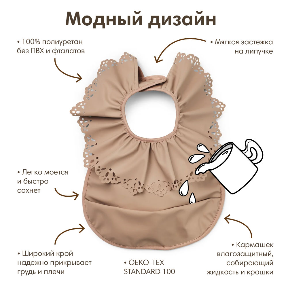 Нагрудник Elodie клеенка - фото 1
