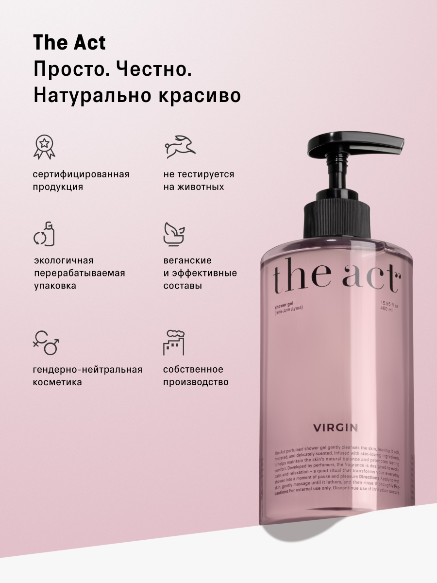 Гель для душа The Act с ароматом цветущей сакуры 460 мл - фото 10