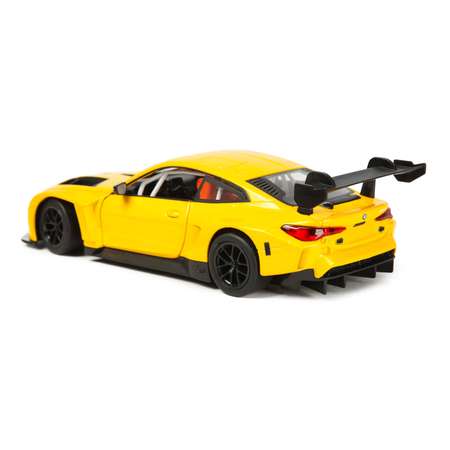 Автомобиль Mobicaro BMW BMW M4 1:24 желтый